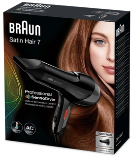 Фен Braun HD 780 Satin Hair 7 черный 