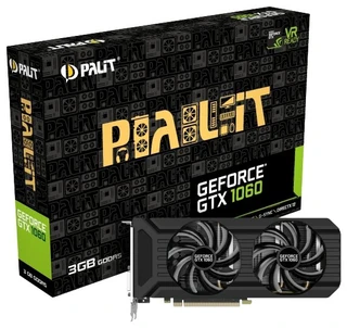 Видеокарта Palit GeForce GTX 1060 3Gb (PA-GTX1060 DUAL 3G) 