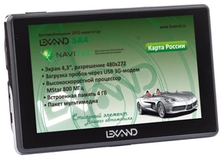 Автомобильный навигатор GPS Lexand SA4