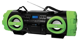 Аудиомагнитола BBK BX999BT черный/зеленый 