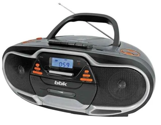 Аудиомагнитола BBK BX518BT черный/серебристый