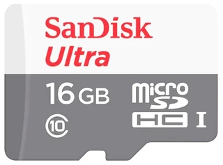 Карта памяти MicroSDHC SanDisk Ultra 16GB 