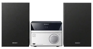 Микросистема Sony CMT-SBT20, черный/серебро, пластик, акуст.система 2.0, 2x6 Вт, CD, FM, Bluetooth, USB/SD