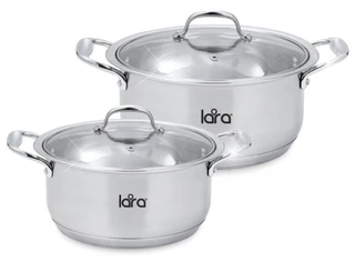 Набор посуды LARA LR02-105  кастрюли 2.3л + 4,2л 