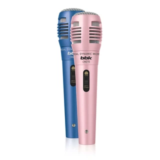 Микрофон BBK CM215, синий/розовый
