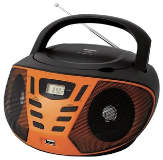 Аудиомагнитола BBK BX193U черный/оранжевый 