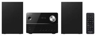 Музыкальный центр micro PIONEER X-EM16-B, черный, 2x5 Вт, CD, FM, USB