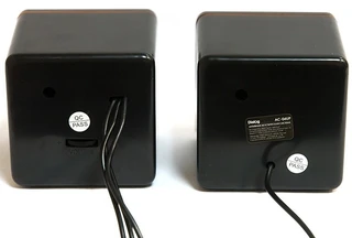 Колонки 2.0 Dialog Colibri AC-04UP, черный/оранжевый 