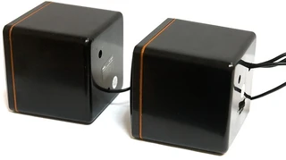 Колонки 2.0 Dialog Colibri AC-04UP, черный/оранжевый 