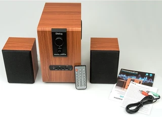 Колонки 2.1 Dialog Progressive AP-150, коричневый 