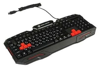 Клавиатура проводная игровая Dialog Gan-Kata KGK-11U USB черный/красный 