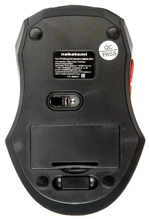 Мышь беспроводная Nakatomi Navigator MRON-07U, черный/красный 