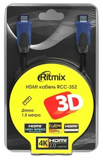 Кабель HDMI Ritmix RCC-352 1.8 м 