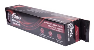 Коврик игровой для мыши Ritmix MPD-050 черный/красный, 330x240x3 мм 
