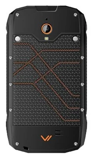 Смартфон 4.0" Vertex Impress Action (4G), черный/оранжевый 
