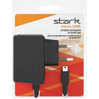 Сетевое зарядное устройство Stark для micro USB 1000mA, черный 