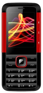 Сотовый телефон Vertex D532, черный/красный 