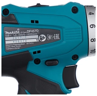 Дрель-шуруповерт Makita DF457DWE 