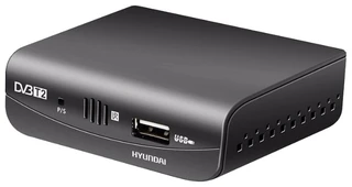 Ресивер DVB-T2 Hyundai H-DVB120 черный