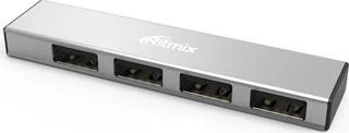 Концентратор USB Ritmix CR-2407 серебро