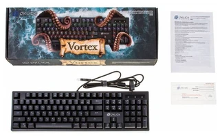 Клавиатура игровая OKLICK 940G VORTEX Black USB 