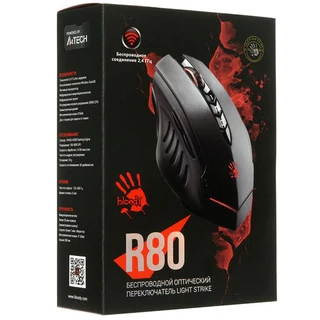 Мышь беспроводная A4TECH Bloody R8-1/R80 Black USB 
