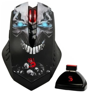Мышь беспроводная A4TECH Bloody R80 SKULL Black USB 