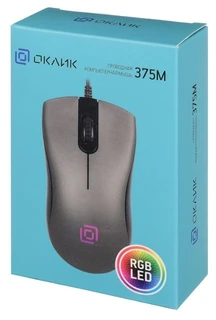 Мышь компьютерная OKLICK 375M Gray USB 