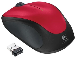 Мышь беспроводная Logitech Wireless Mouse M235 Red USB 