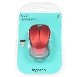 Мышь беспроводная Logitech Wireless Mouse M235 Red USB 
