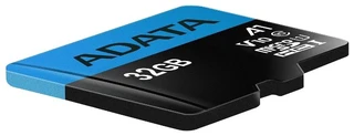 Карта памяти microSDHC ADATA Premier 32GB + SD adapter (AUSDH32GUICL10A1-RA1) 