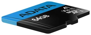 Карта памяти MicroSDXC ADATA Premier 64GB Class 10 UHS-I + адаптер SD 