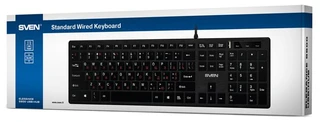 Клавиатура проводная SVEN Elegance 5600 USB+HUB Black USB 