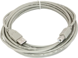 Кабель соединительный USB A(m) USB B(m), 5 м, серый