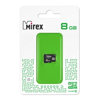 Карта памяти microSDHC Mirex 8GB (13612-MC10SD08)