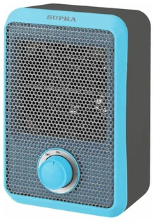Тепловентилятор Supra TVS-F08 серый/синий, 800 Вт, вентилятор, термостат 