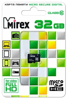 Карта памяти microSDHC Mirex 32GB Class 10 