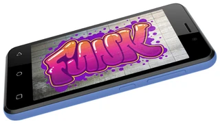 Смартфон 3.97" Vertex Impress Funk (3G) черный 