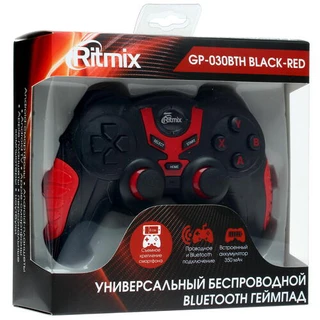 Геймпад беспроводной Ritmix GP-030BTH Black/Red 