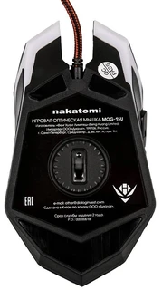 Мышь игровая Nakatomi MOG-15U, черный 