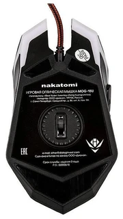 Мышь игровая Nakatomi MOG-15U черный 