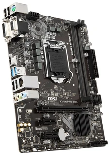 Материнская плата MSI H310M PRO-VDH 1151v2, 2xDDR4, PCI-Ex16, 2xPCI-Ex1, DVI, HDMI, 4xSATA, 2xUSB3.1, GLAN, mATX 