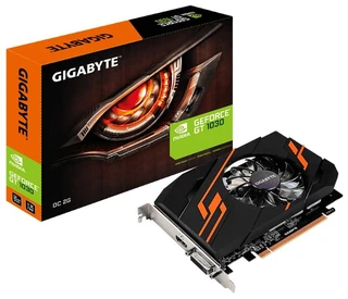 Видеокарта Gigabyte GeForce GT 1030 2Gb OC (GV-N1030OC-2GI) 