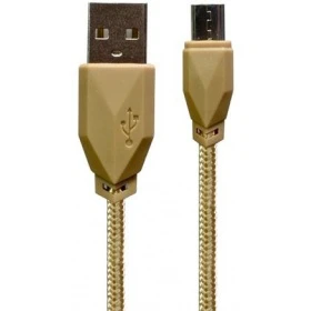 Кабель USB2.0 Am - microUSB 2.1A, 1.0м AWEI CL-982-GLD, золото