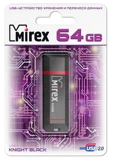 Флеш накопитель Mirex KNIGHT 64GB Black (13600-FMUKNT64) 