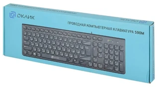 Клавиатура OKLICK 590M Black USB 