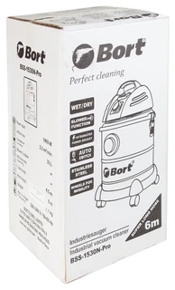 Строительный пылесос Bort BSS-1530N-Pro 
