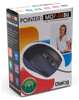 Мышь Dialog Pointer MOP-04BU Black USB 