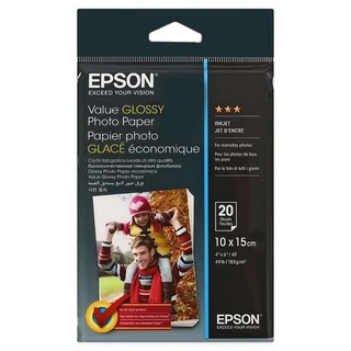 Фотобумага EPSON Value Glossy Photo Paper 10x15cm, 20 листов