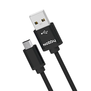 Кабель Nobby Practic DT-005, USB 2.0 Am - microUSB 1.0м, черный